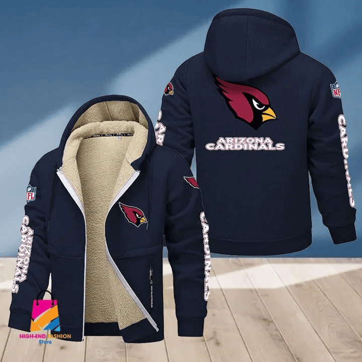 Arizona Cardinals Multicolor Premium Thick Zip-Up Hoodie ANZTZH001