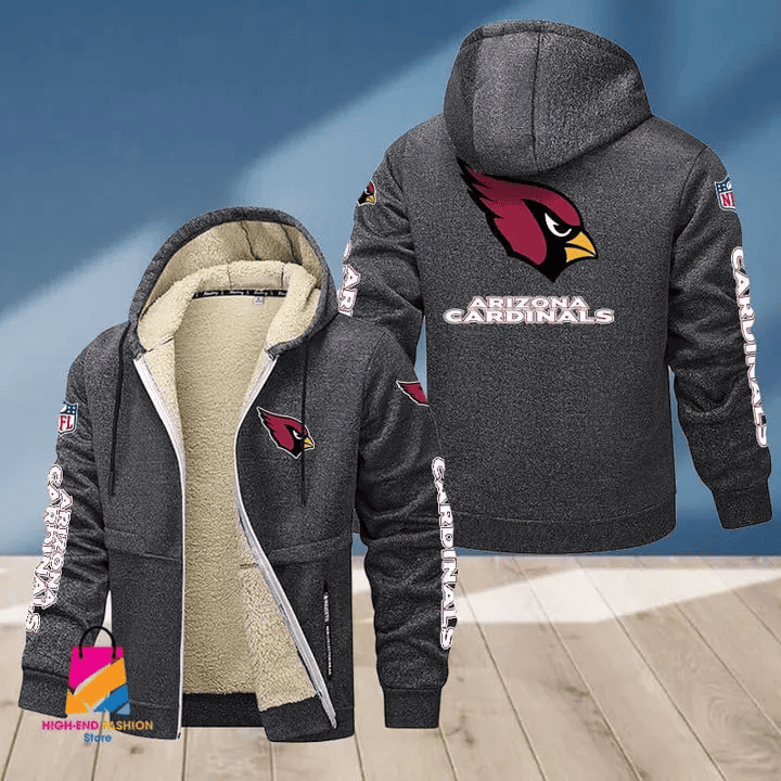 Arizona Cardinals Multicolor Premium Thick Zip-Up Hoodie ANZTZH001
