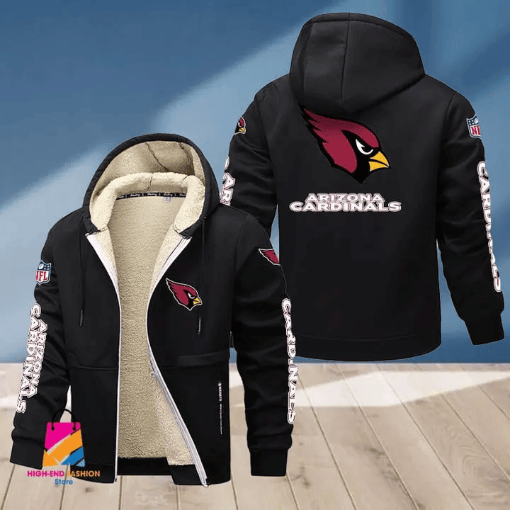 Arizona Cardinals Multicolor Premium Thick Zip-Up Hoodie ANZTZH001