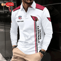 Arizona Cardinals Long Sleeve Polo Shirt DV7 SPTLSPS023