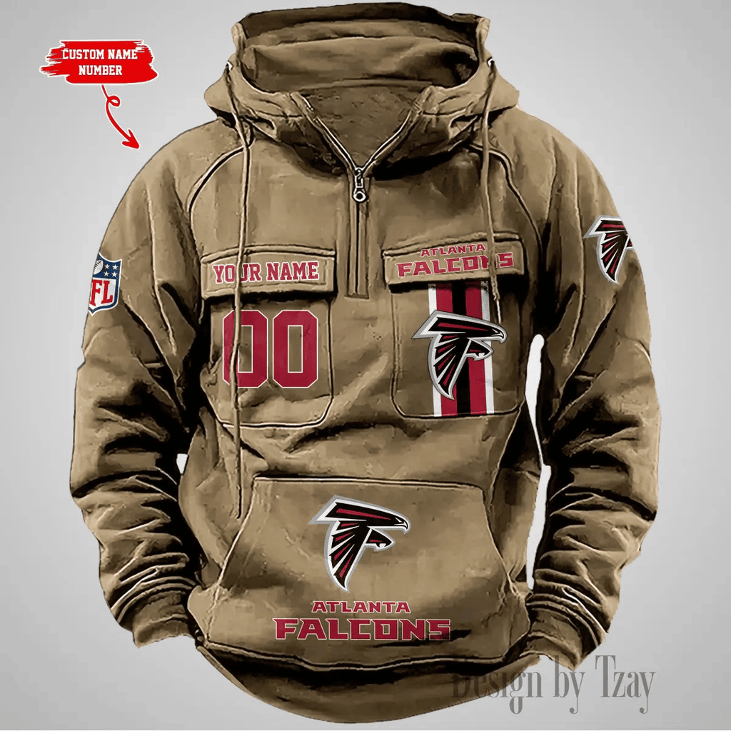 Atlanta Falcons Vintage Men's Hoodie DV2 AZVMHD413