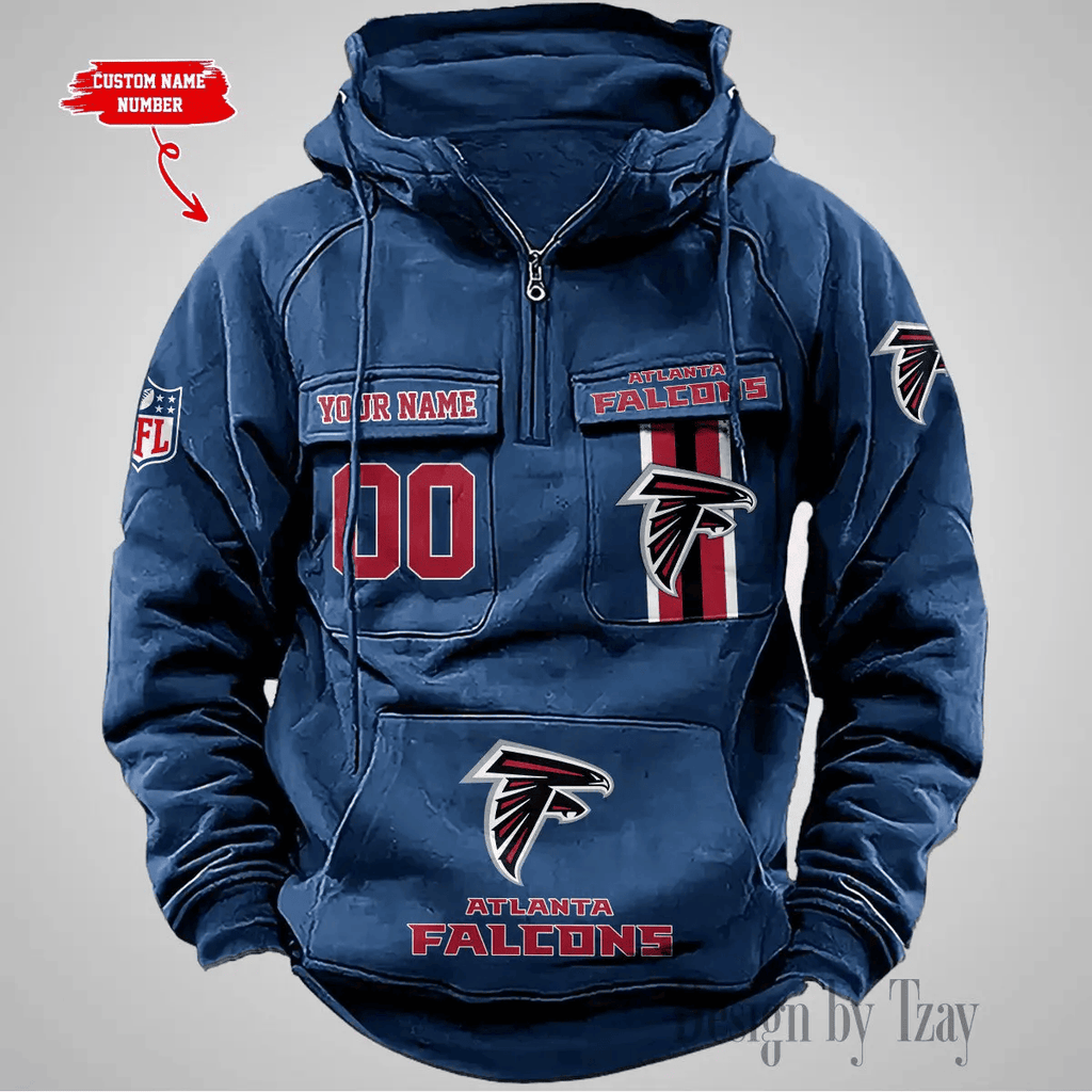 Atlanta Falcons Vintage Men's Hoodie DV2 AZVMHD413