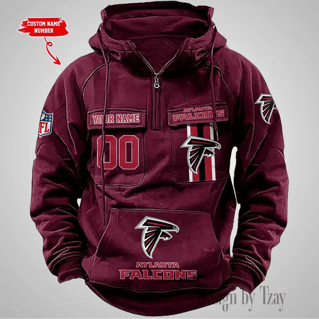 Atlanta Falcons Vintage Men's Hoodie DV2 AZVMHD413