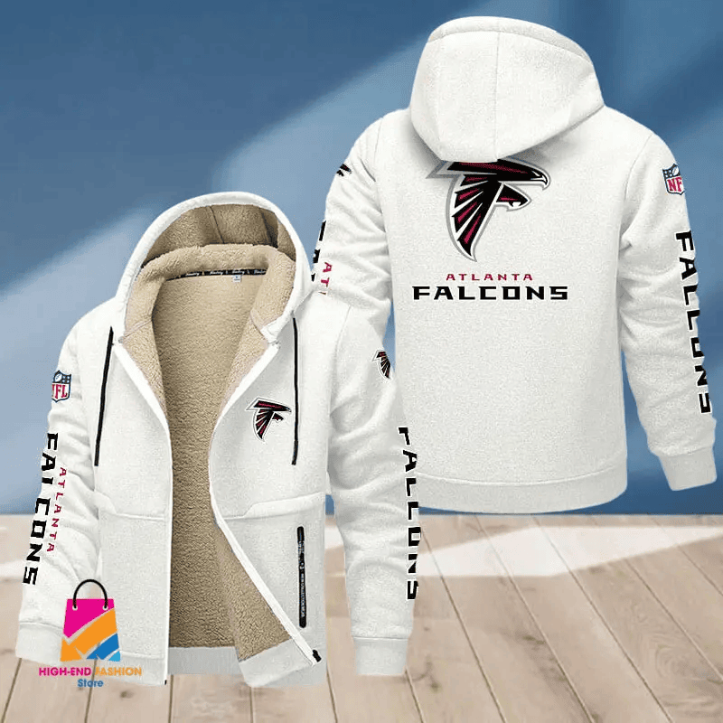 Atlanta Falcons Multicolor Premium Thick Zip-Up Hoodie ANZTZH002
