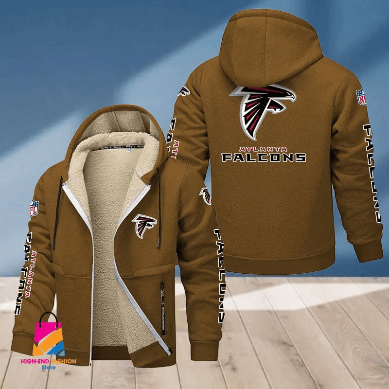 Atlanta Falcons Multicolor Premium Thick Zip-Up Hoodie ANZTZH002