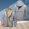 Atlanta Falcons Multicolor Premium Thick Zip-Up Hoodie ANZTZH002