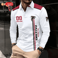 Atlanta Falcons Long Sleeve Polo Shirt DV7 SPTLSPS024