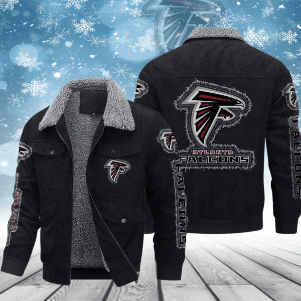 Atlanta Falcons Men's Thickened Corduroy Jacket VITCJ002
