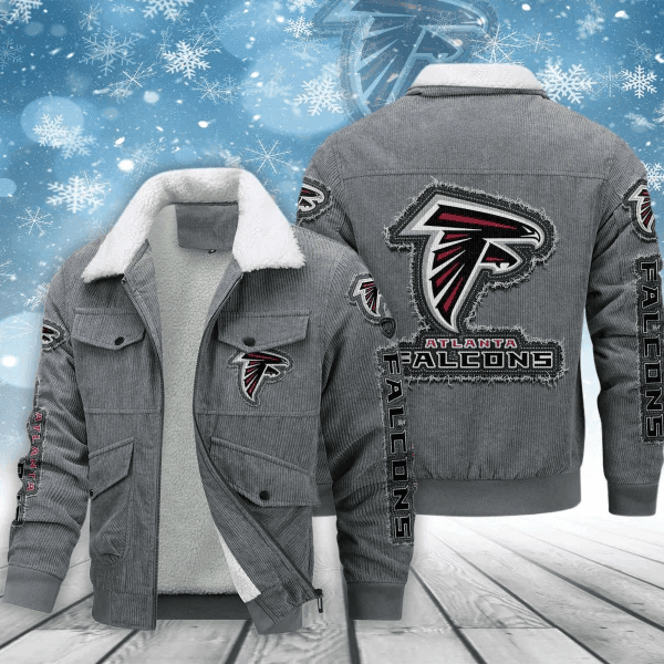 Atlanta Falcons Men's Thickened Corduroy Jacket VITCJ002