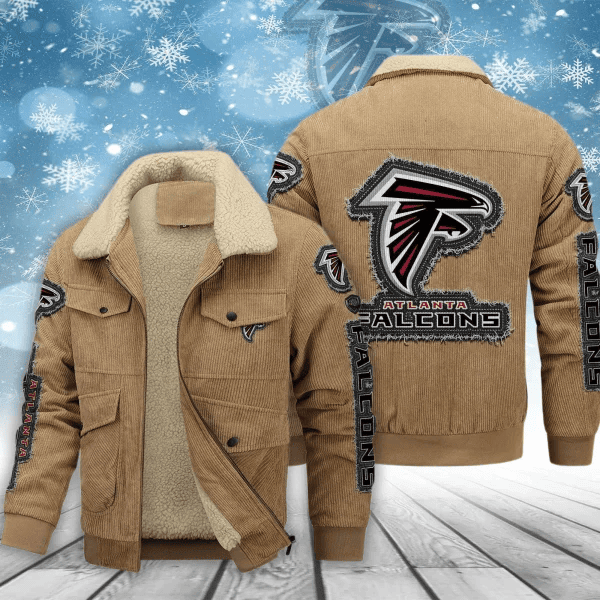 Atlanta Falcons Men's Thickened Corduroy Jacket VITCJ002