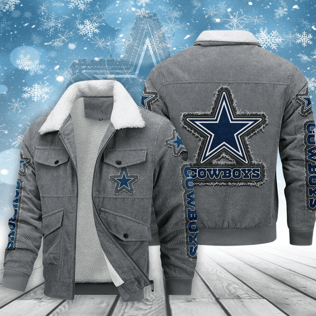 Dallas Cowboys Men's Thickened Corduroy Jacket ANZVITCJ009