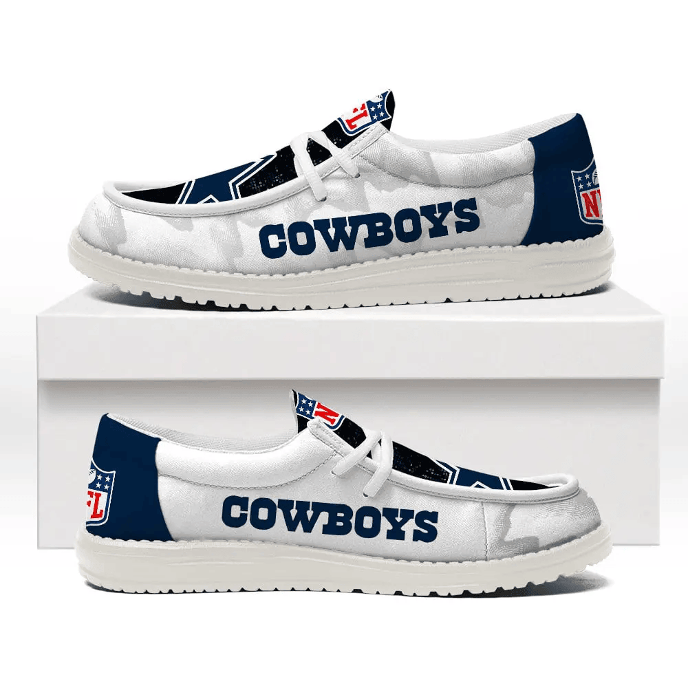Dallas Cowboys Personalized Moccasin Slippers – Hey Dude Shoes Style AZCHDUDE225