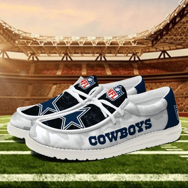 Dallas Cowboys Personalized Moccasin Slippers – Hey Dude Shoes Style AZCHDUDE225