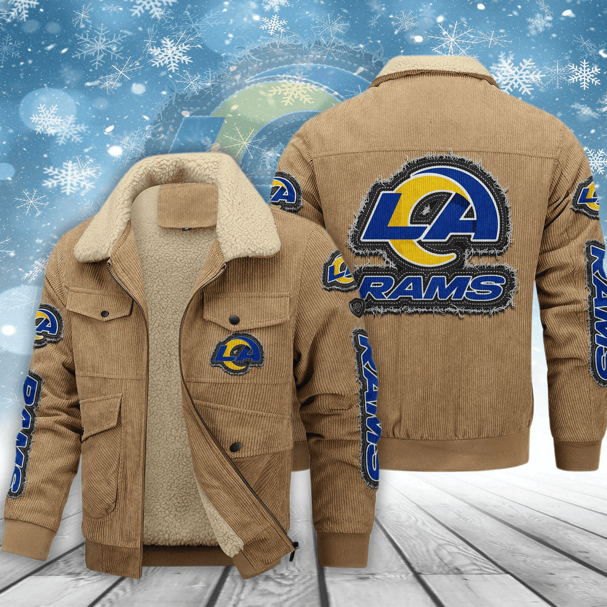 Los Angeles Rams Men's Thickened Corduroy Jacket ANZVITCJ018