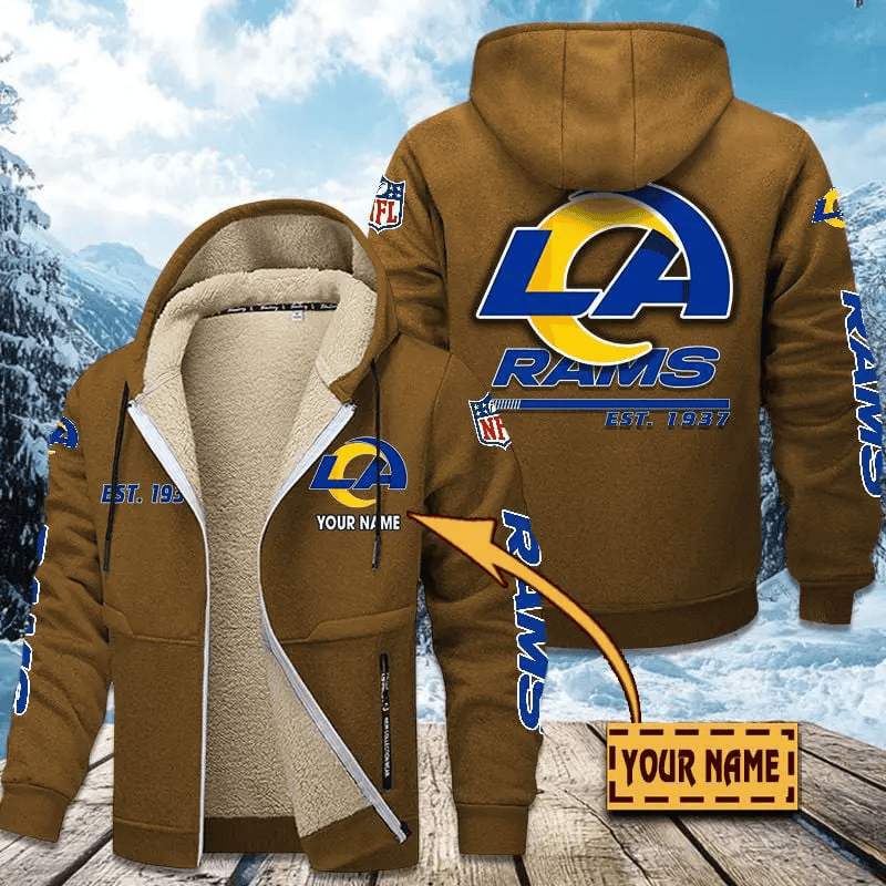Los Angeles Rams | Zip Up Fur Coat ANZTZH134