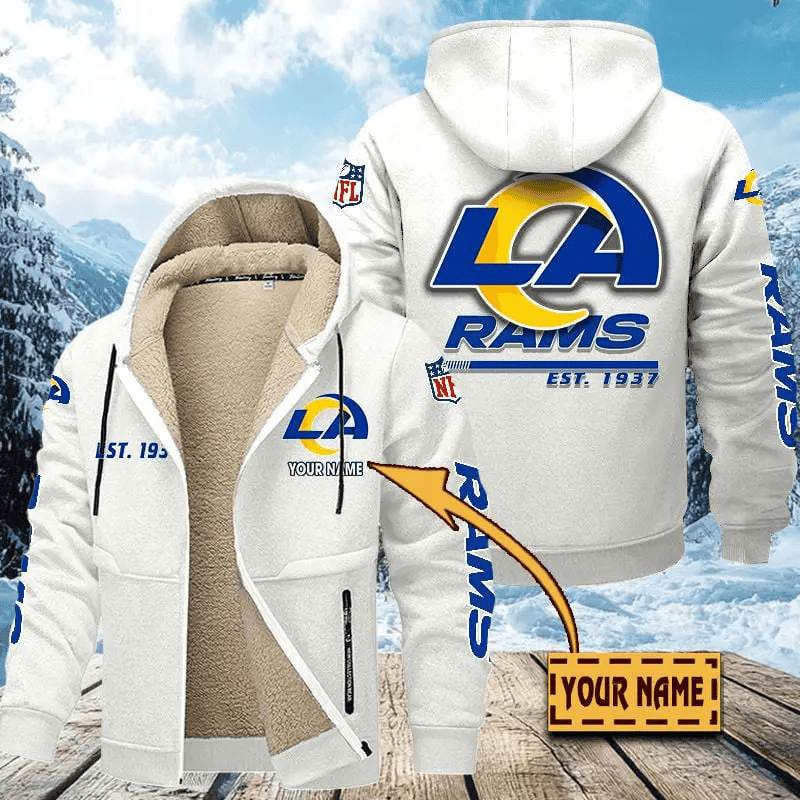 Los Angeles Rams | Zip Up Fur Coat ANZTZH134