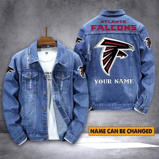 Atlanta Falcons Personalized Premium Denim Jacket S9DJ014