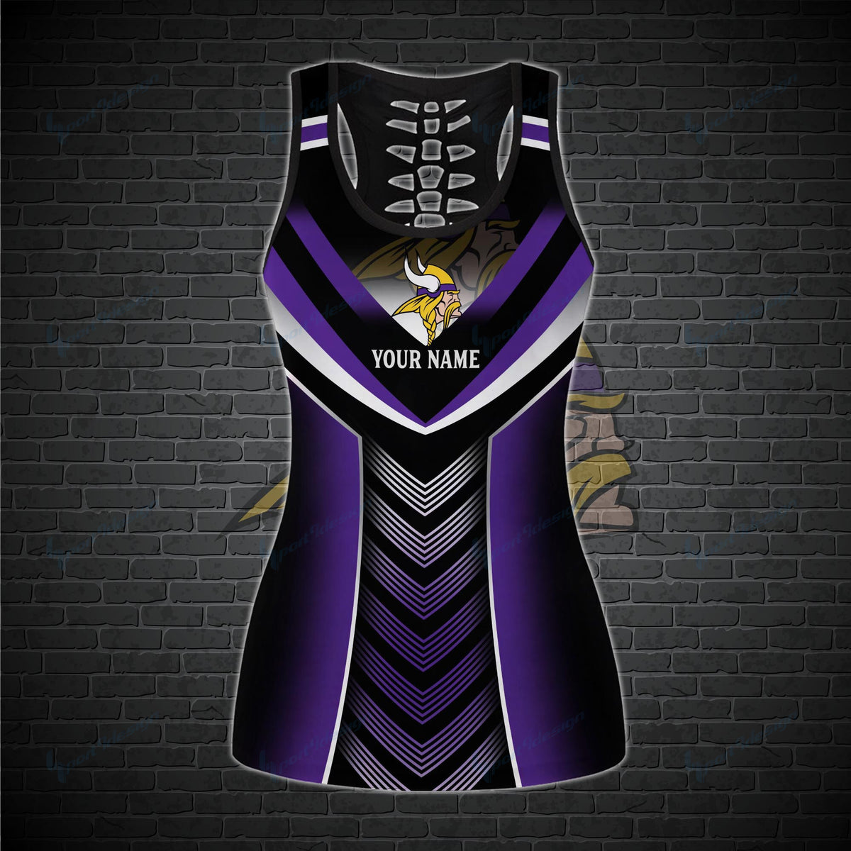 Minnesota Vikings Personalized Leggings And Tank Top BG20