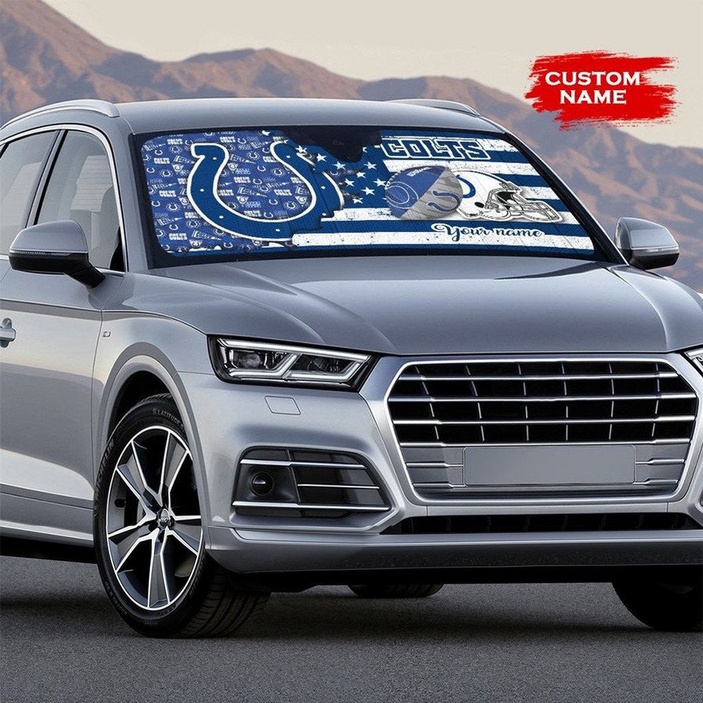 Indianapolis Colts Personalized Auto Sun Shade BGAUSS264