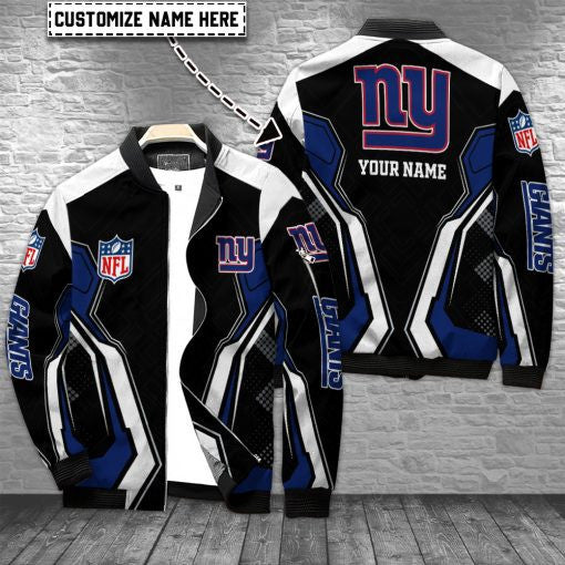 New York Giants Personalized Bomber Jacket BGBBJ979A