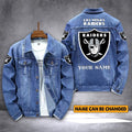Las Vegas Raiders Personalized Premium Denim Jacket S9DJ013
