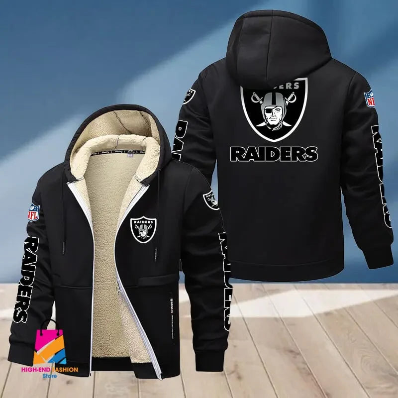 Las Vegas Raiders Multicolor Thickened Zipper Hoodies ANZTZH017