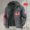 Kansas City Chiefs Men's Casual Padded Jacket Hooded trending 2026 SPTPJH016