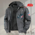 Houston Texans Men's Casual Padded Jacket Hooded trending 2026 SPTPJH013