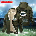 Green Bay Packers Hoodies Zip Velvet Coat ANZTZH077