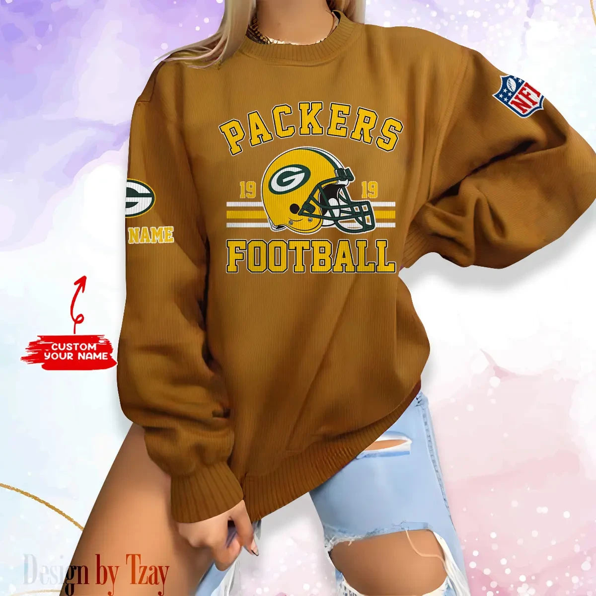 Green Bay Packers Personalized Fashion Design New Woolen Sweater BGSWT228
