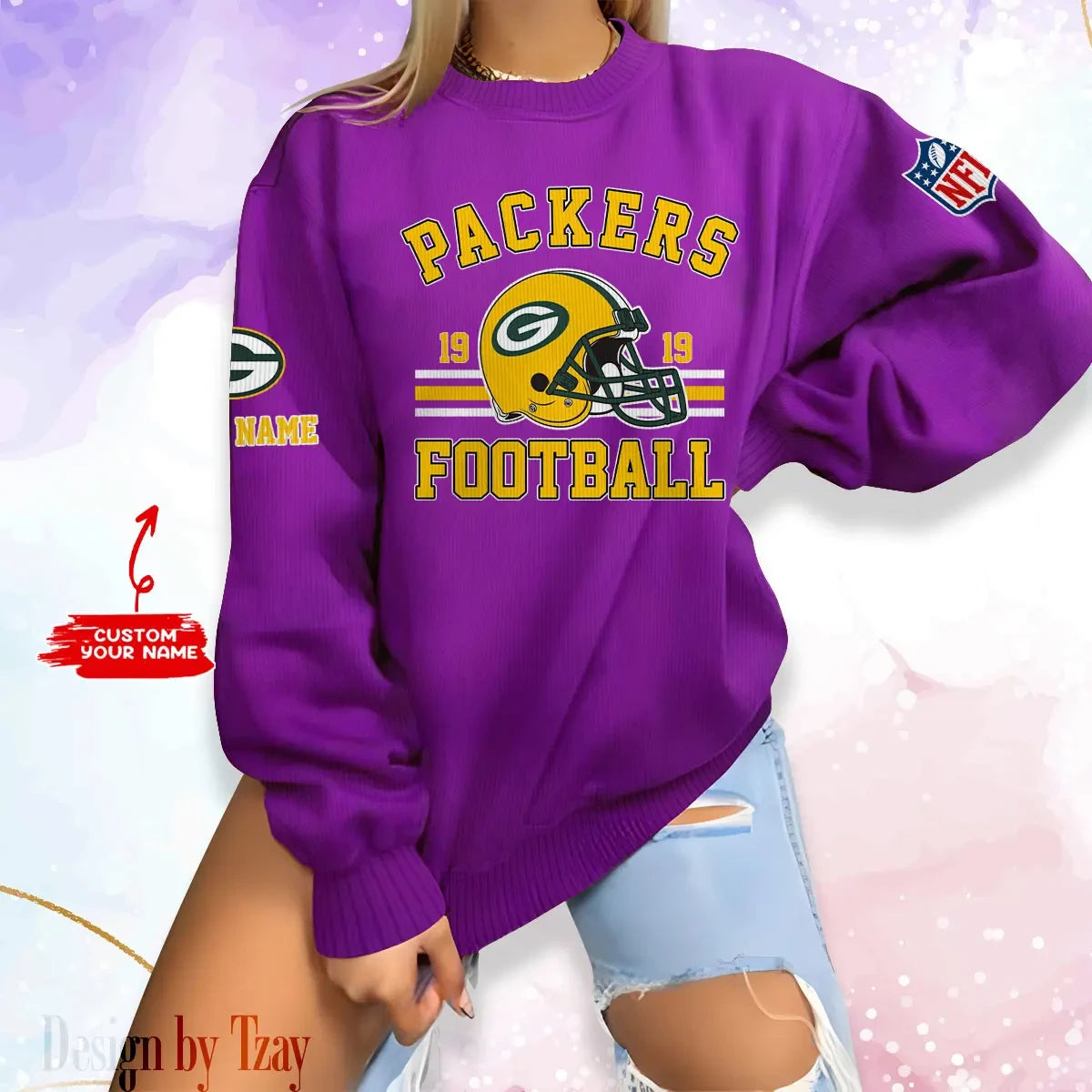Green Bay Packers Personalized Fashion Design New Woolen Sweater BGSWT228