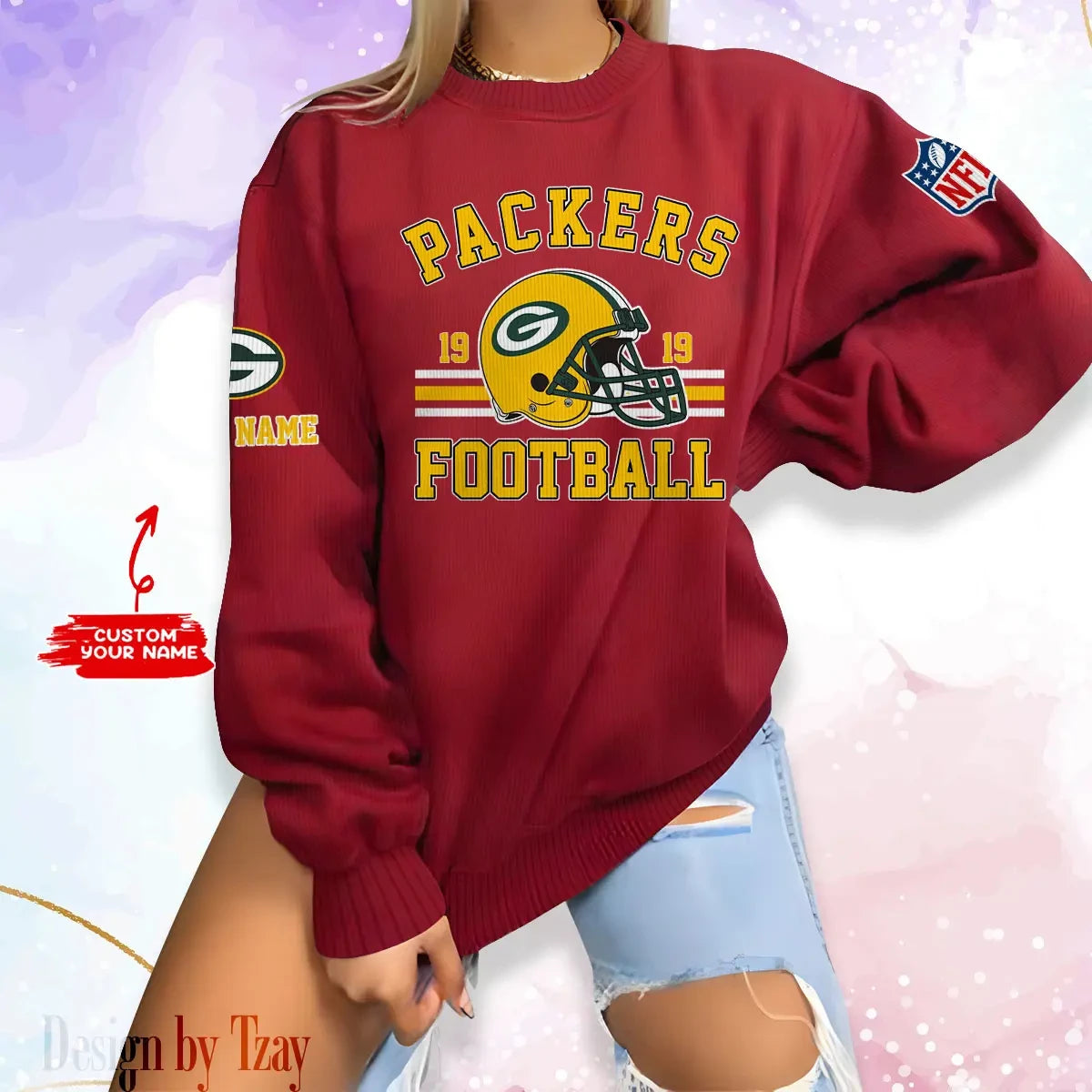 Green Bay Packers Personalized Fashion Design New Woolen Sweater BGSWT228