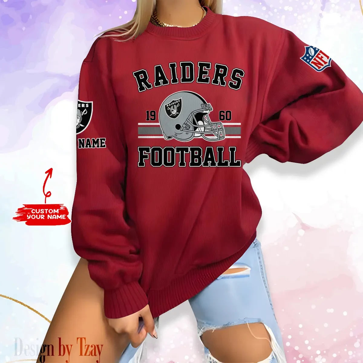 Las Vegas Raiders Personalized Fashion Design New Woolen Sweater  BGSWT233