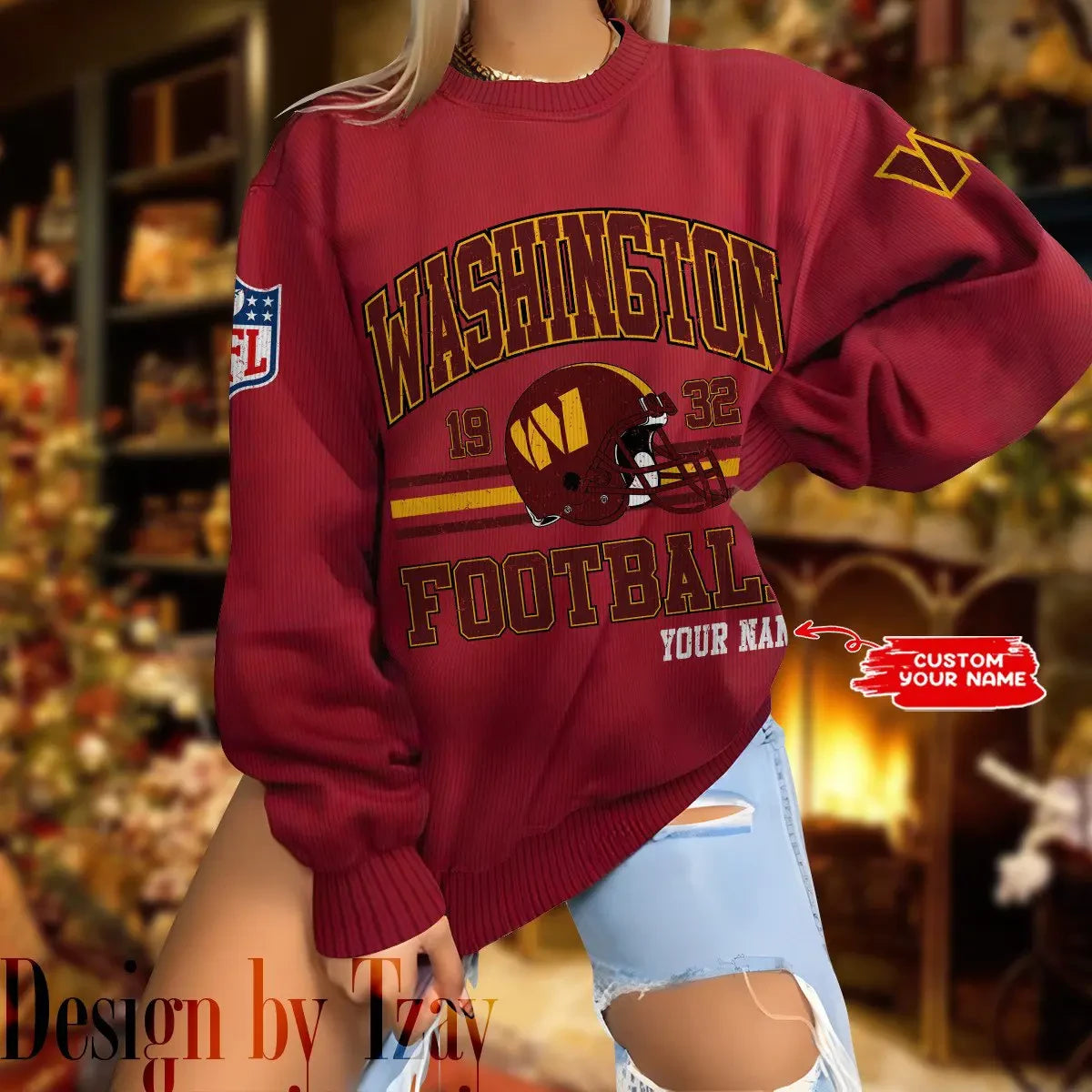 Washington Commanders Personalized Fashion Design New Woolen Sweater BGSWT310