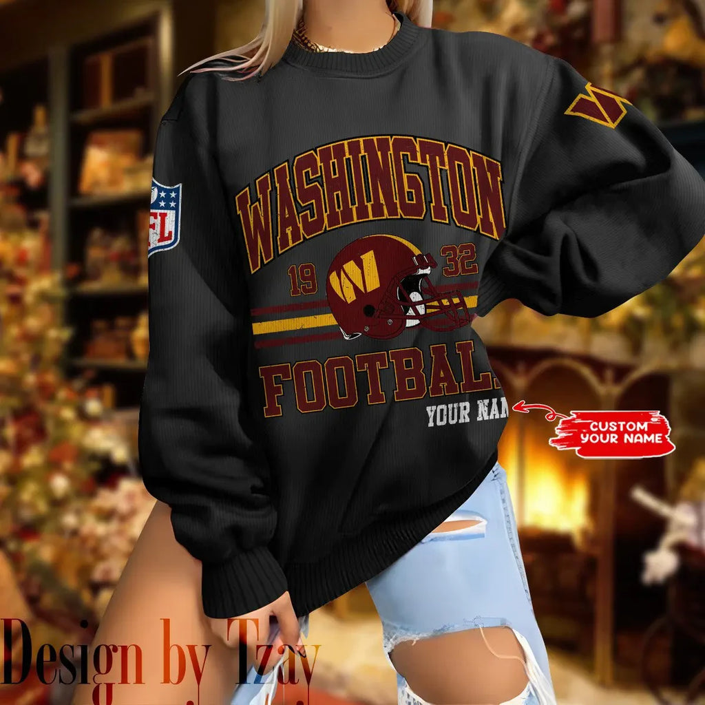 Washington Commanders Personalized Fashion Design New Woolen Sweater BGSWT310