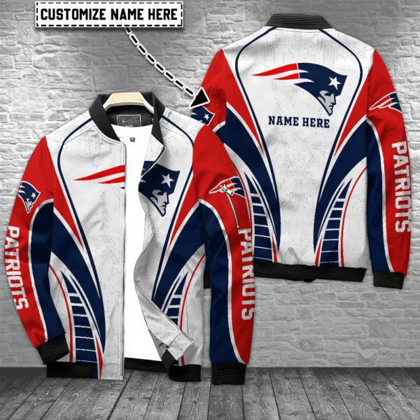 New England Patriots Personalized Bomber Jacket BG523