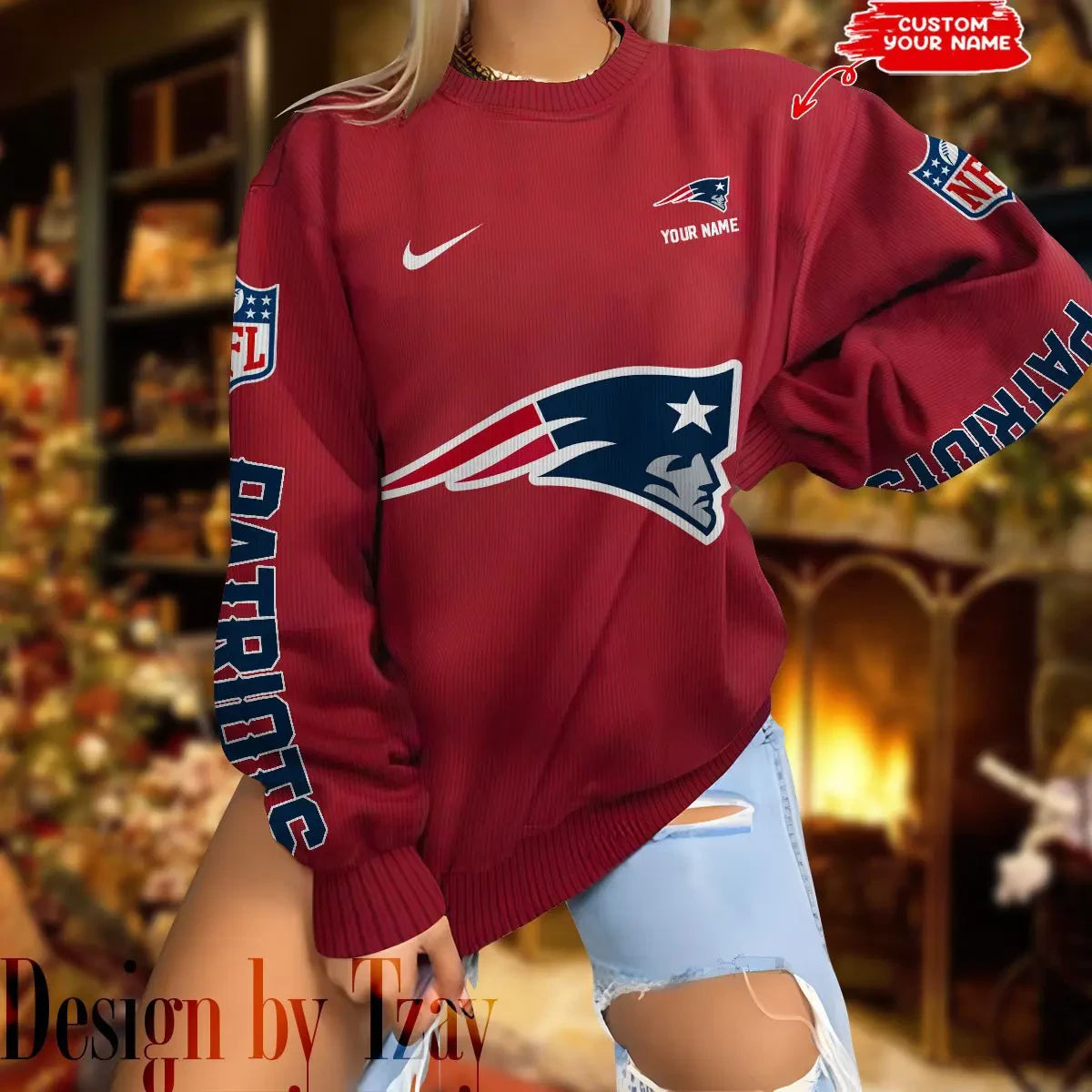 New England Patriots New Woolen Sweater BGSWT206