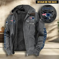 New England Patriots Men's Casual Padded Jacket Hooded VITHCJ169