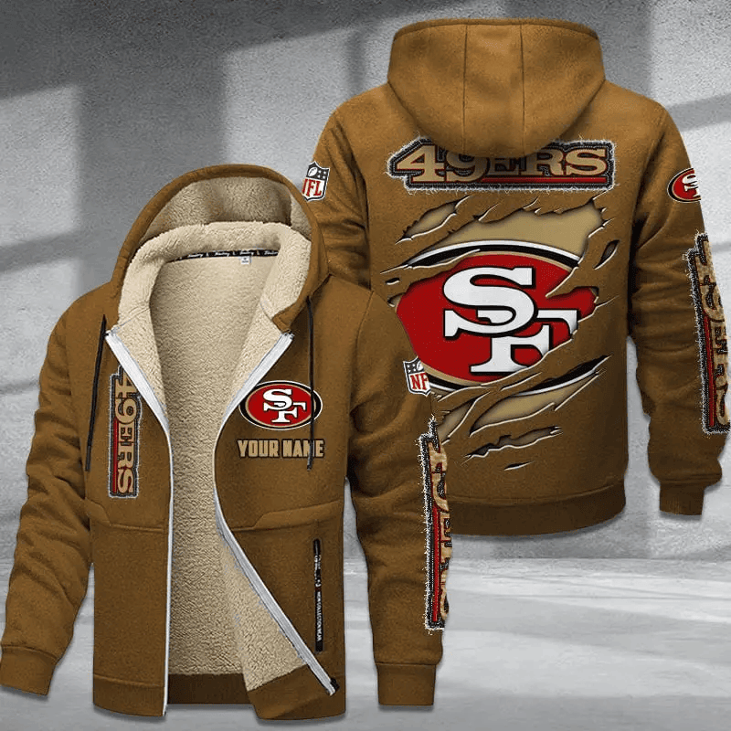 San Francisco 49ers DMTZ0381 Premium Thick Zip-Up Hoodie