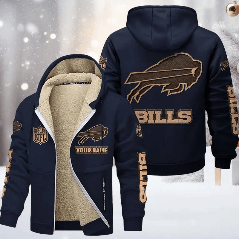 Buffalo Bills DMTZ0841 Premium Sherpa-Lined Winter Hoodie – Personalized Edition