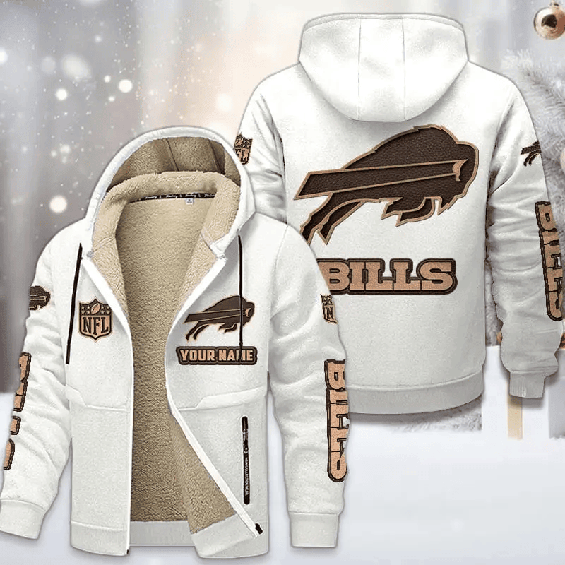 Buffalo Bills DMTZ0841 Premium Sherpa-Lined Winter Hoodie – Personalized Edition