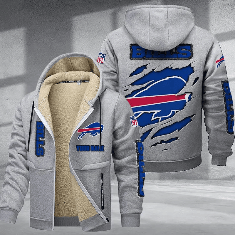 Buffalo Bills DMTZ0357 Thickened Zipper Hoodies