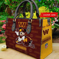 Washington Commanders Personalized Leather Hand Bag BB407