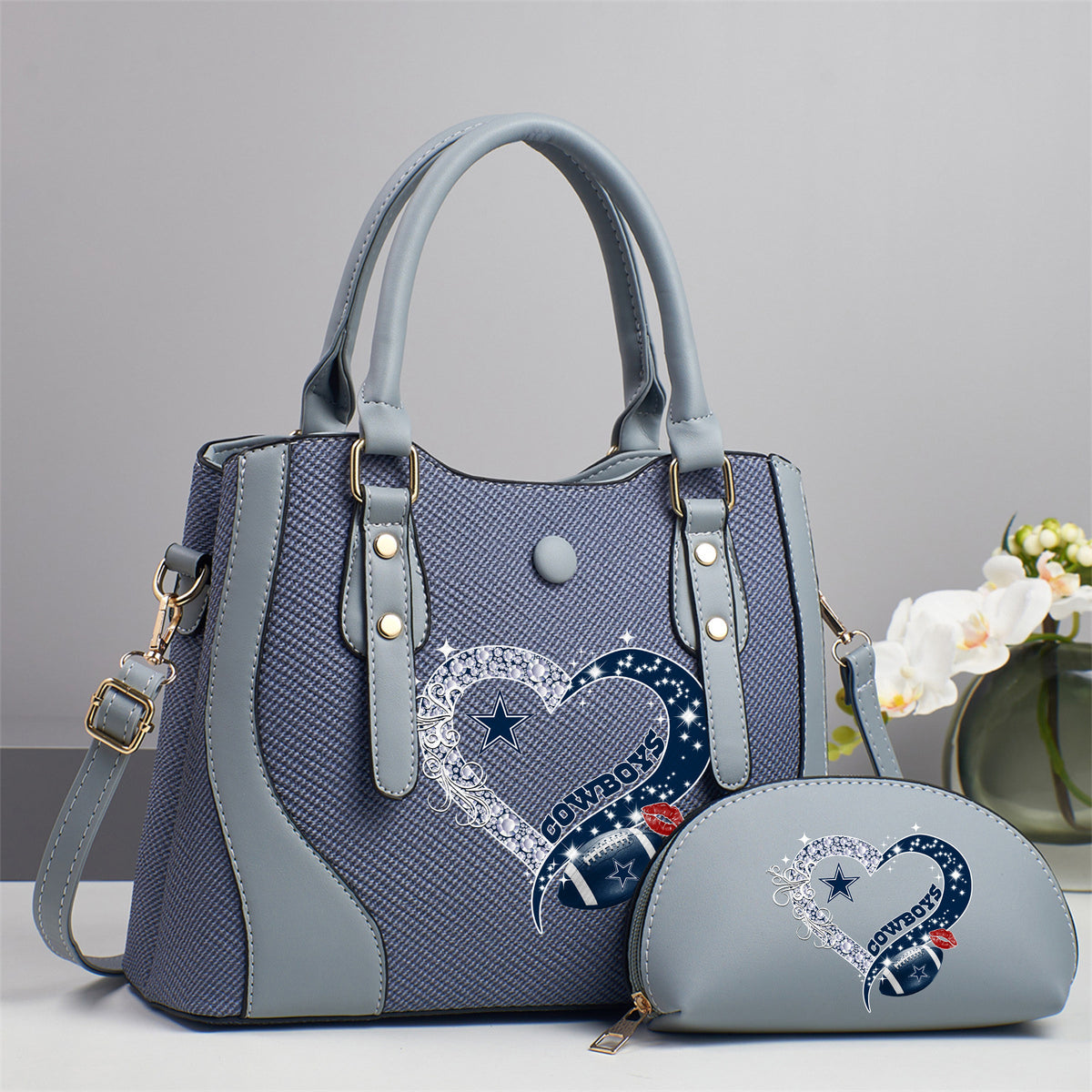 Emerald Tote — Free Wristlet Included Dallas Cowboys PUHA009
