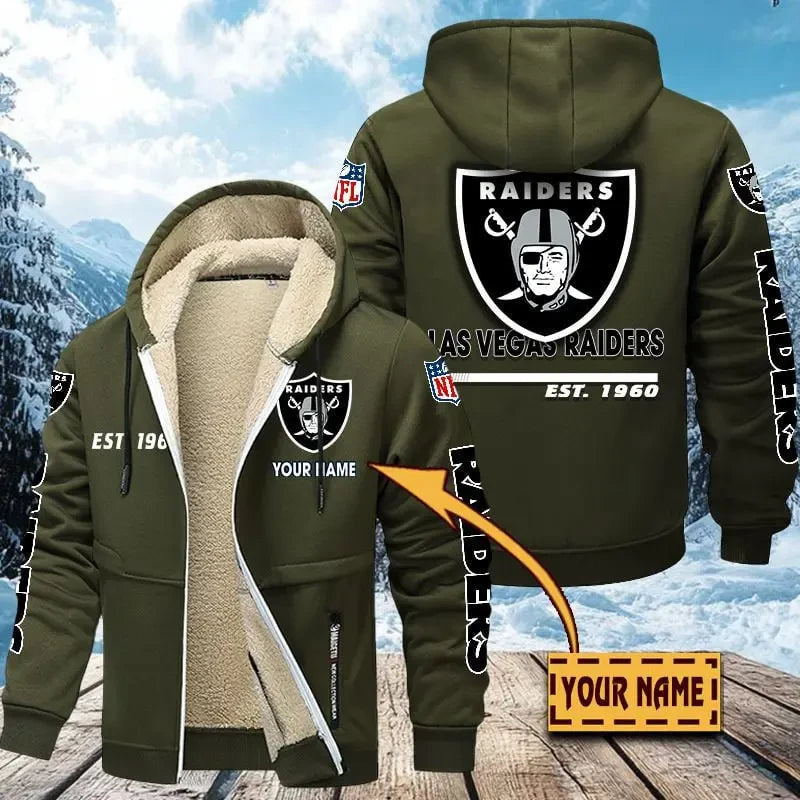 Las Vegas Raiders | Zip Up Fur Coat ANZTZH132 – Sportique Shop