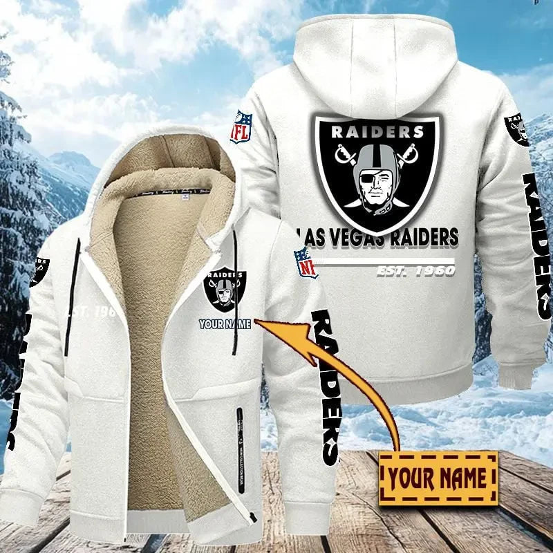 Las Vegas Raiders | Zip Up Fur Coat ANZTZH132 – Sportique Shop