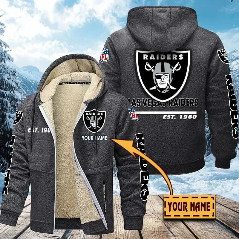 Las Vegas Raiders | Zip Up Fur Coat ANZTZH132 – Sportique Shop