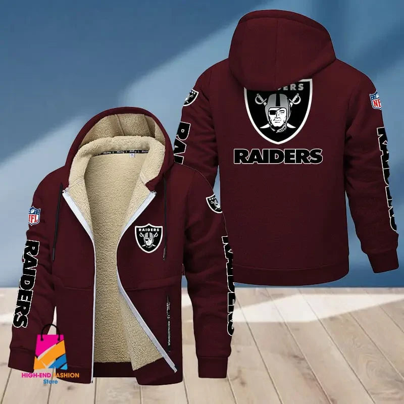 Las Vegas Raiders Multicolor Premium Thick Zip-Up Hoodie ANZTZH017