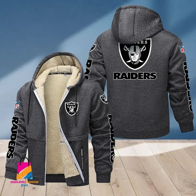 Las Vegas Raiders Multicolor Premium Thick Zip-Up Hoodie ANZTZH017