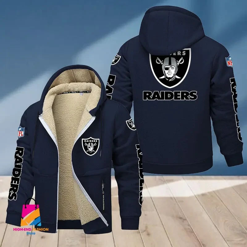 Las Vegas Raiders Multicolor Premium Thick Zip-Up Hoodie ANZTZH017